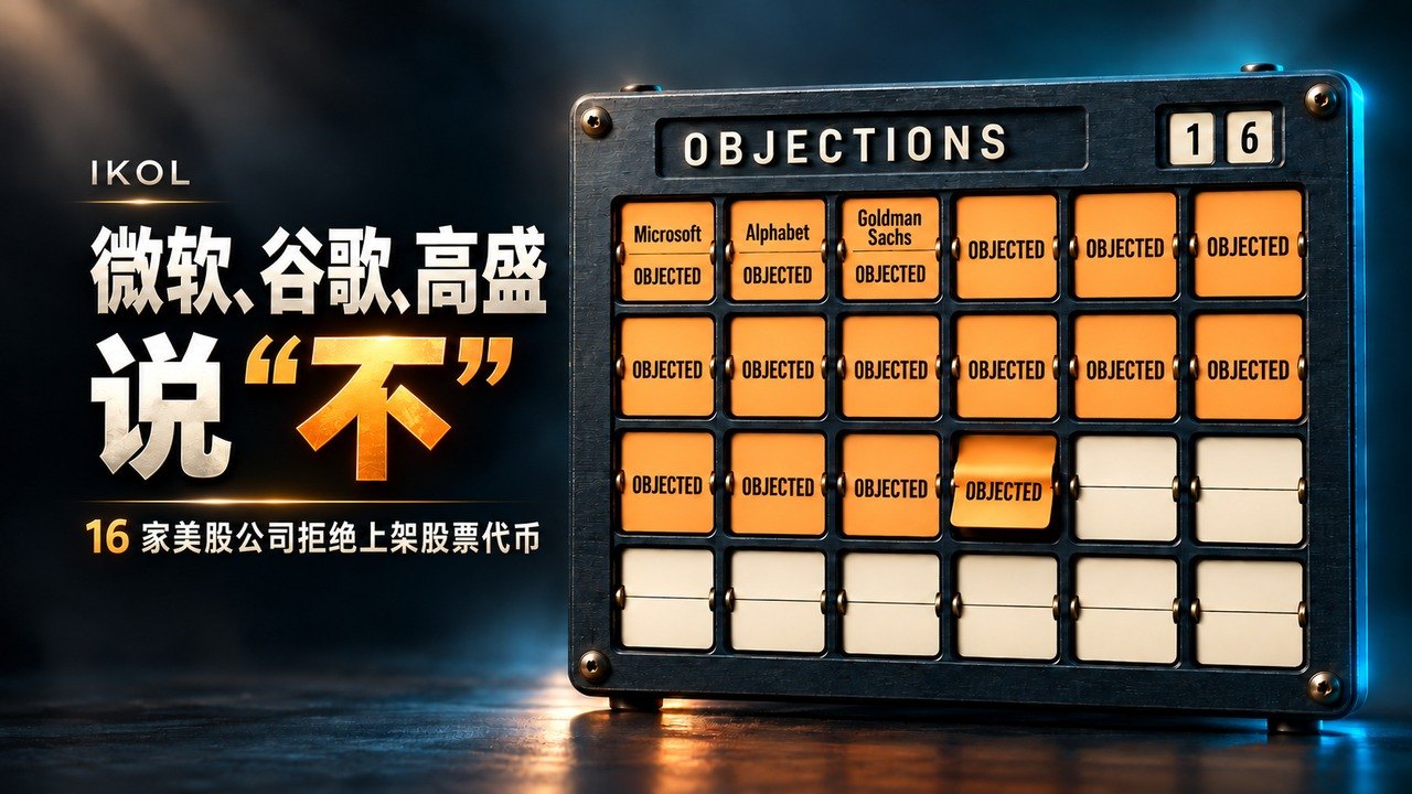 微软、谷歌、高盛说"不"：16 家美股公司拒绝 OKXICE 上架自家股票代币