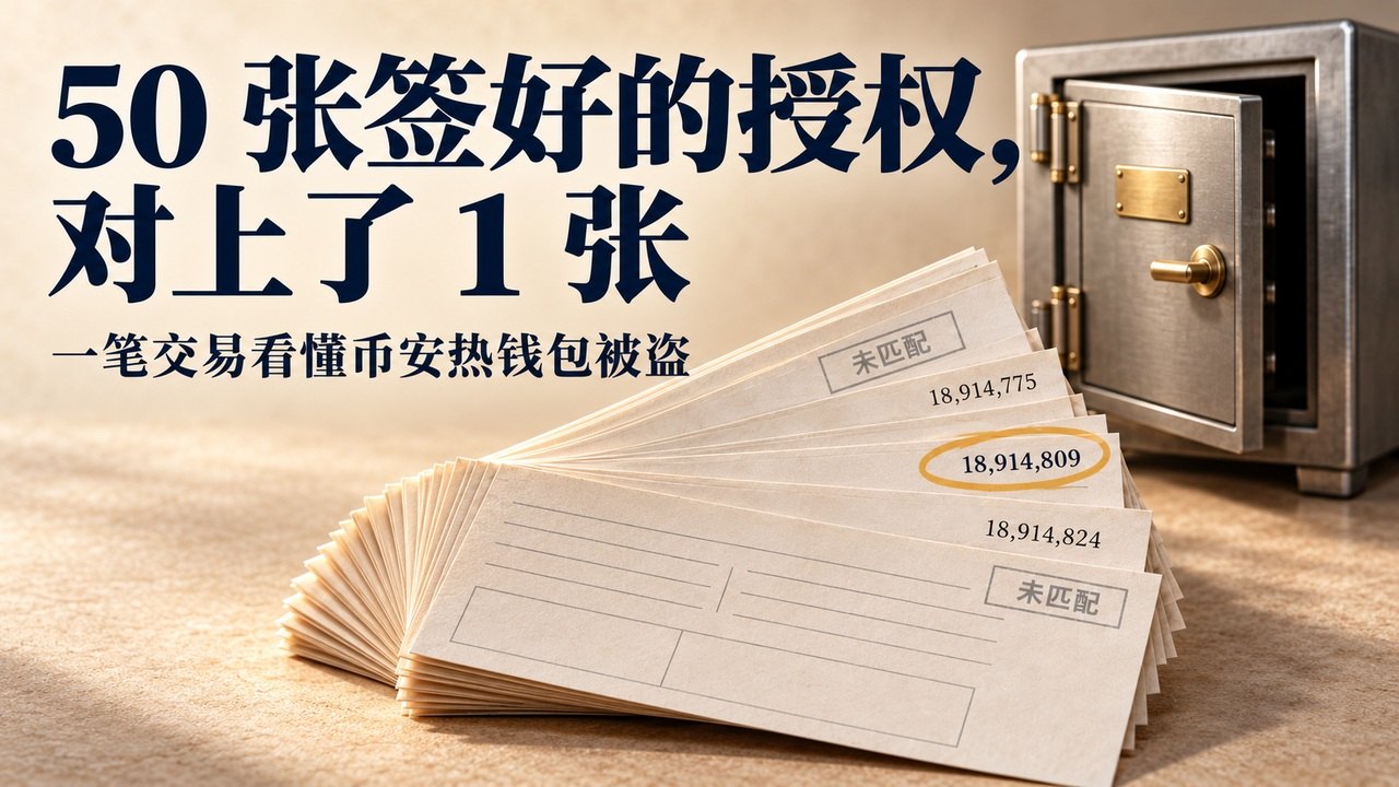 The Binance Hot-Wallet Hack: 50 Signed Authorizations, One Match